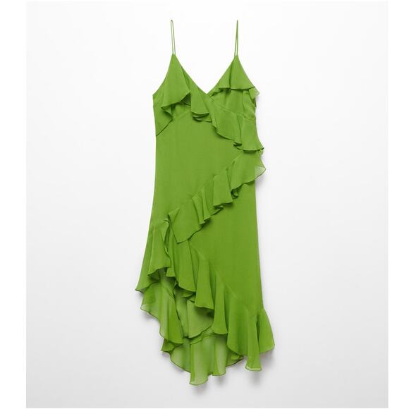 RARE!!! MANGO Chiffon Midi Dress NWT - Picture 13 of 13